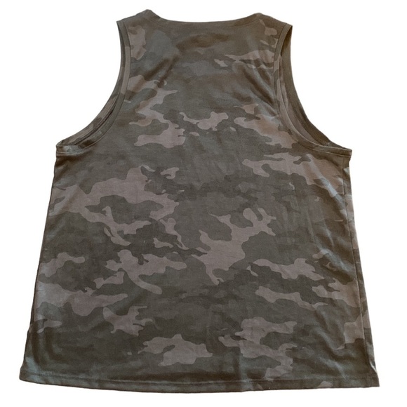 Avia Run Laps Take Naps Gray Camo Athletic Tank Top Size M (8-10) - Picture 2 of 5